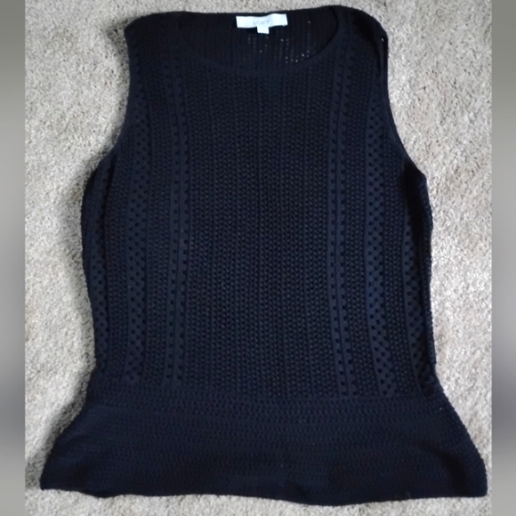 NWOT LOFT Crochet Peplum Tank MD - Picture 2 of 10